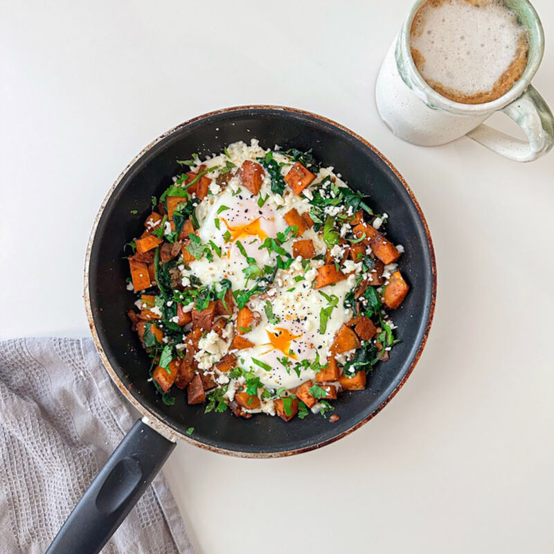 Fall Harvest Sweet Potato Hash Skillet | Tisha's Veggie Eats