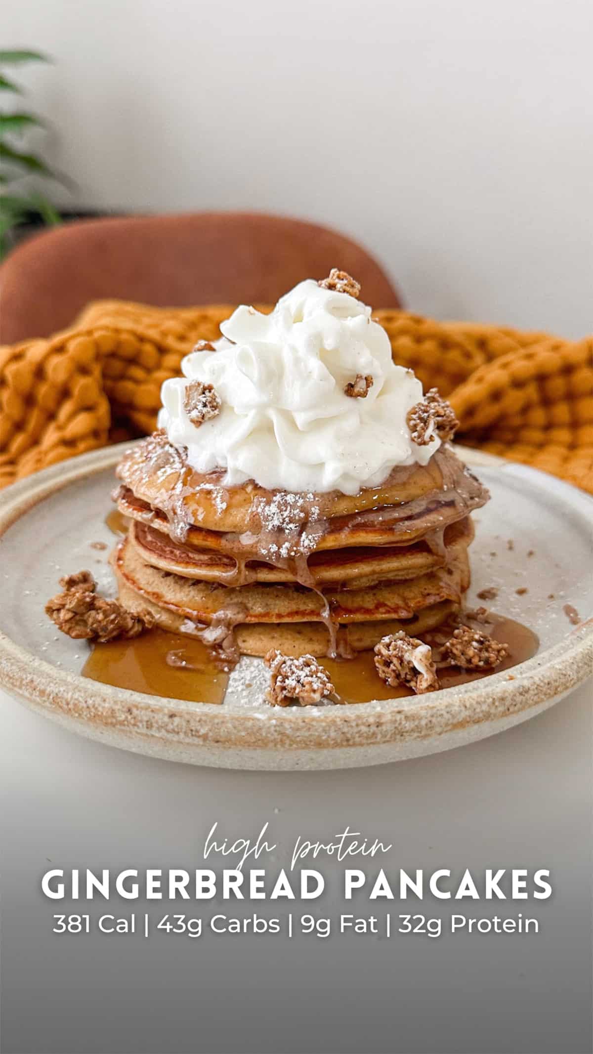 Protein Packed Gingerbread Pancakes Pinterest