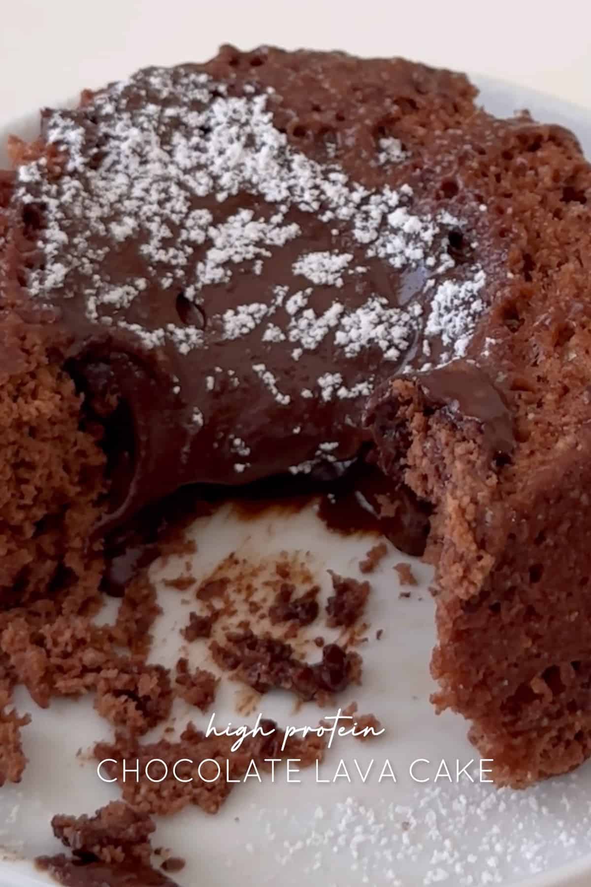 Protein Chocolate Lava Cake Final Shot