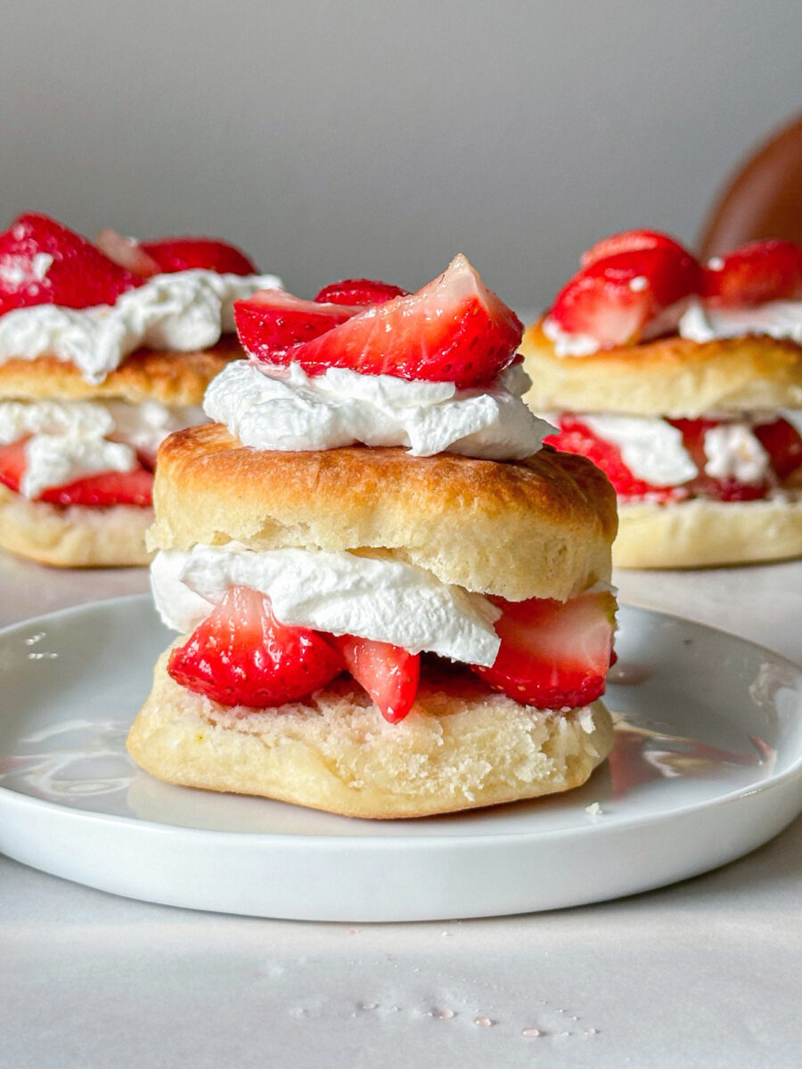 Homemade Buttermilk Strawberry Shortcakes | Tisha's Veggie Eats