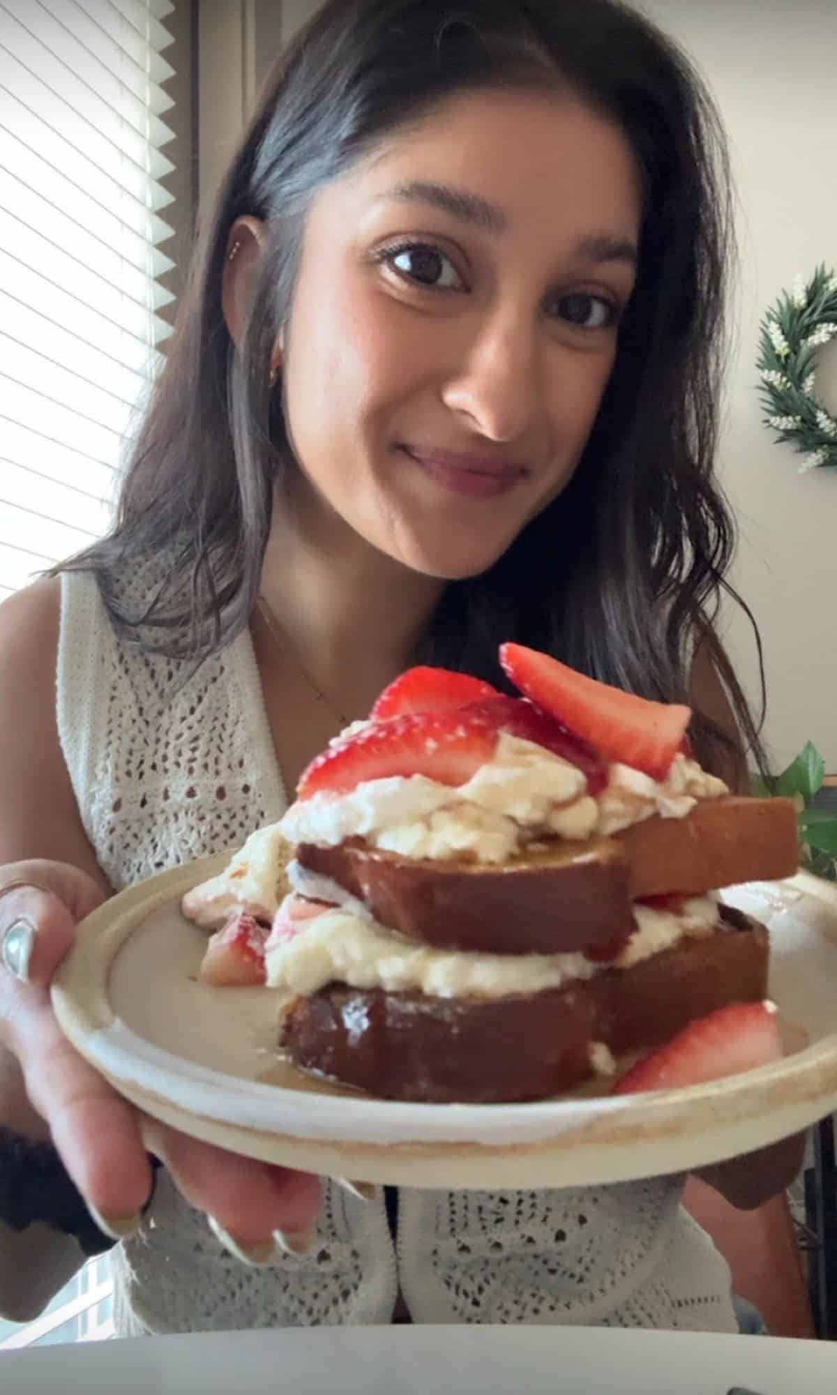 Strawberry Shortcake Protein French Toast 2 strawberry shortcake protein french toast bite
