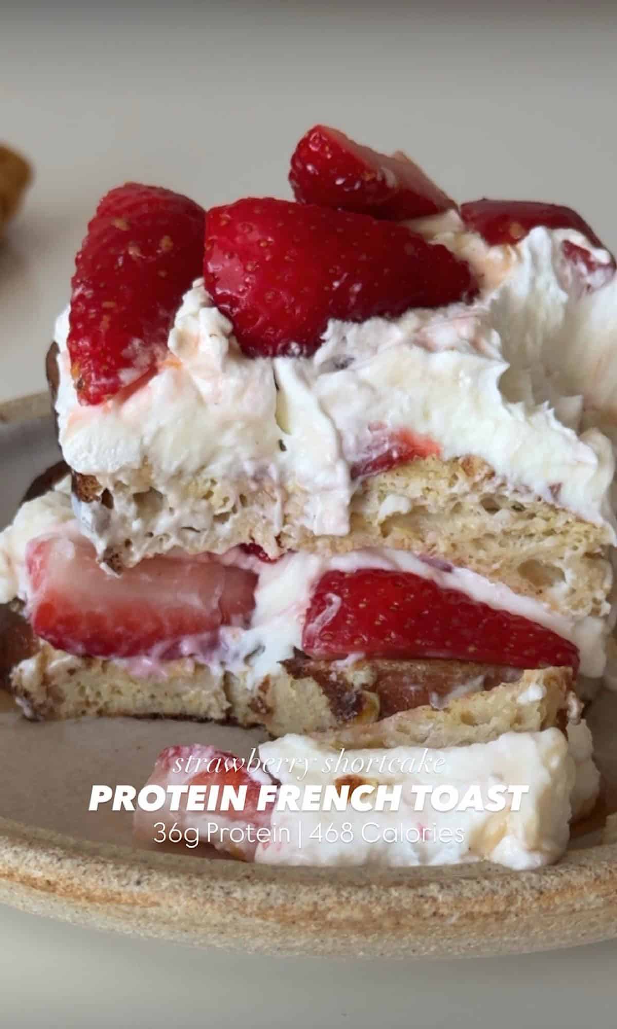 Strawberry Shortcake Protein French Toast 6 strawberry shortcake protein french toast final 1