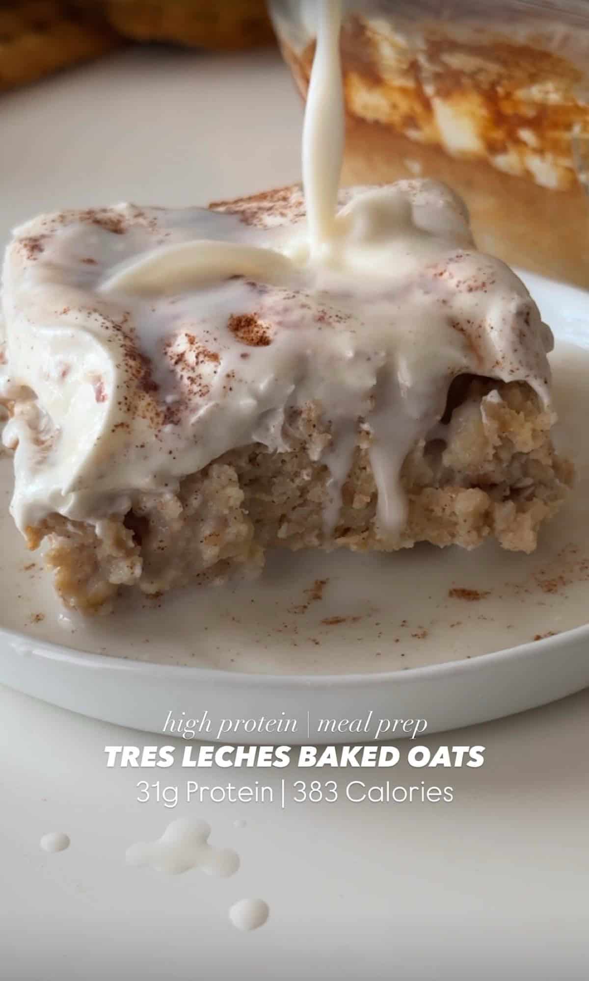 Meal Prep Tres Leches Baked Oats 6 tres leches baked oats final 2