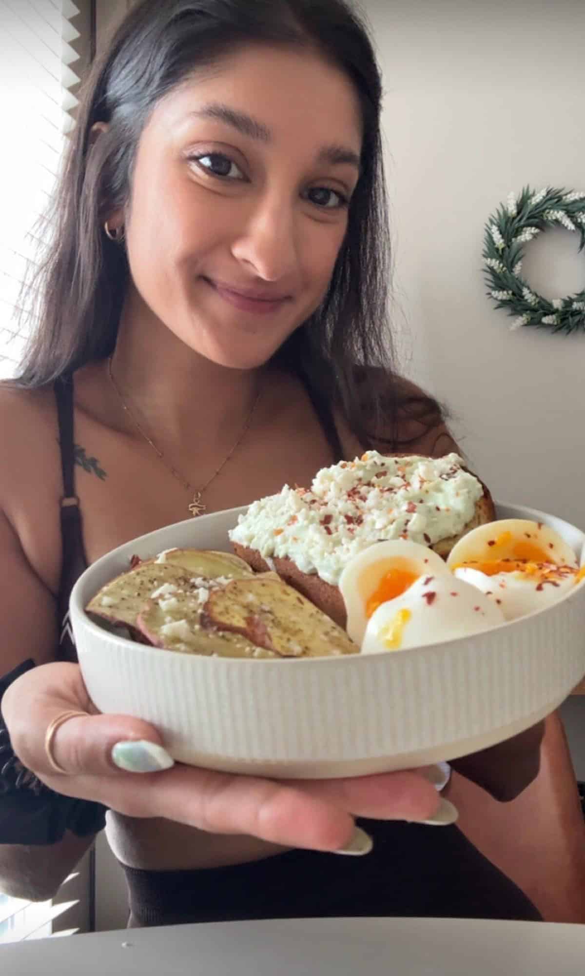 sweet potato brunch plate bite