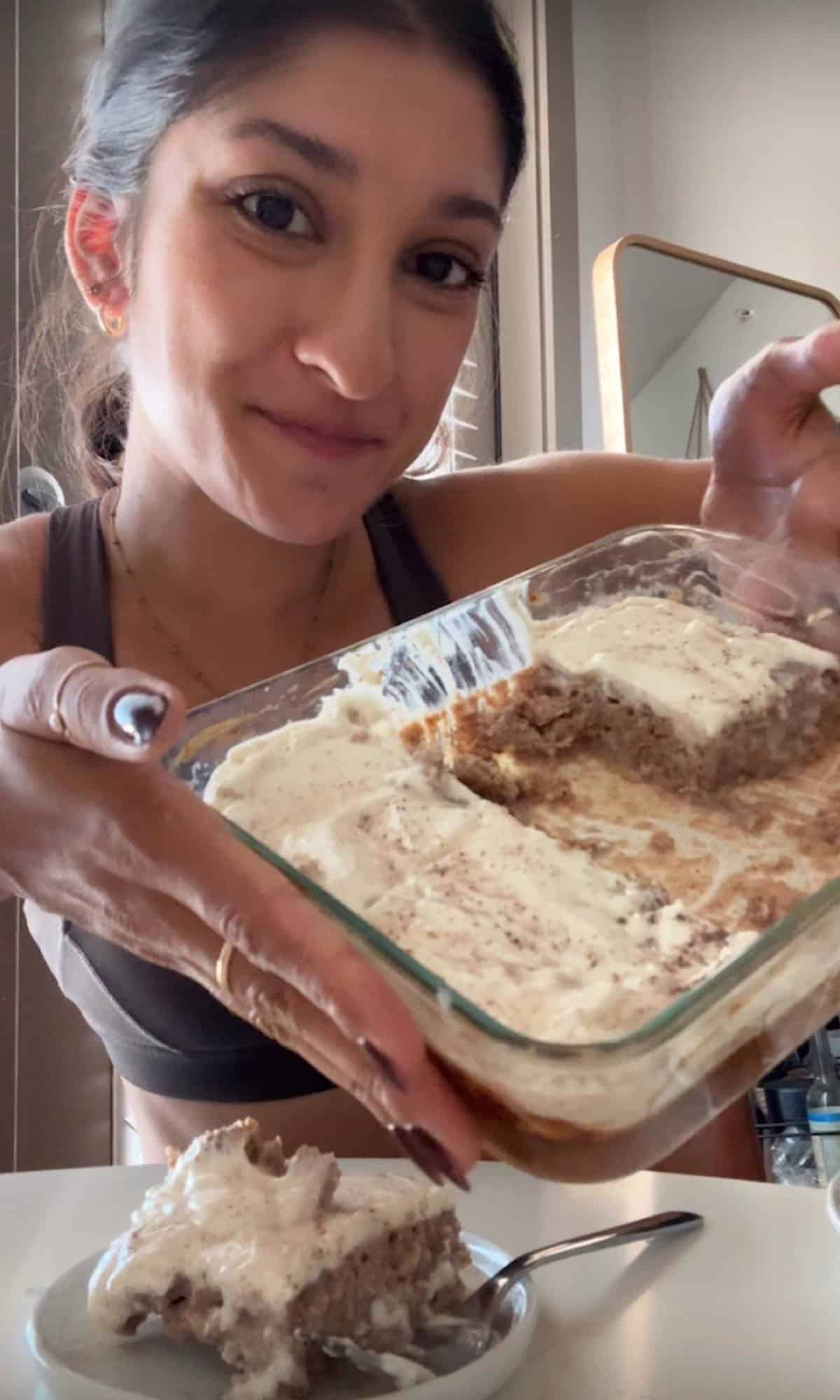 Spiced Chai Cake Baked Oats 2 spiced chai cake baked oats bite