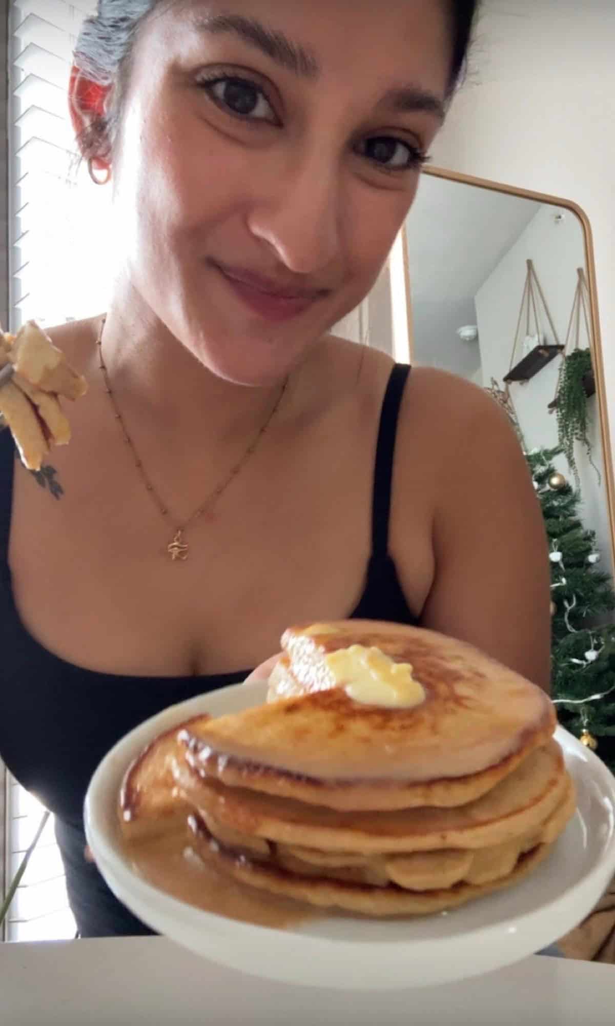 earl gray pancakes bite