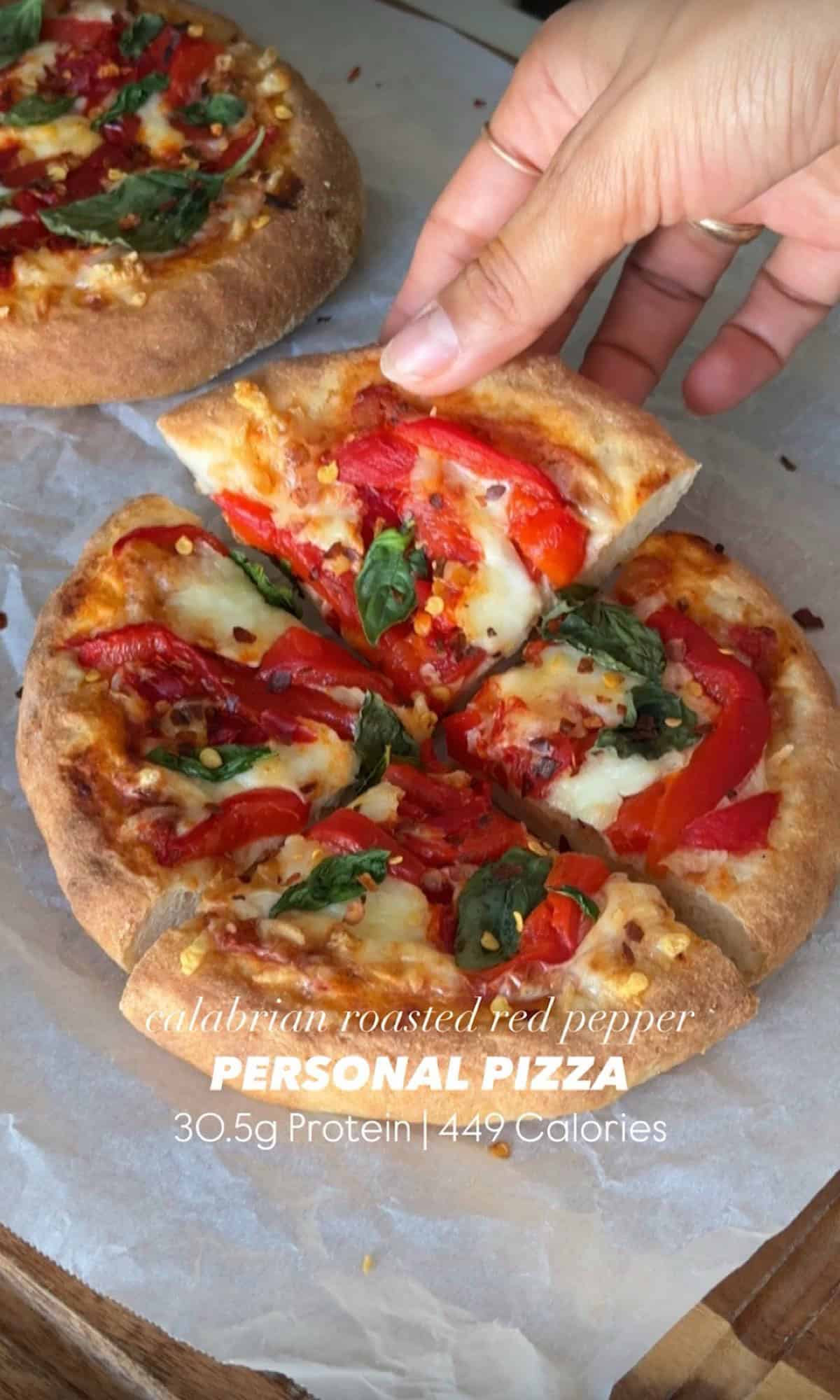 calabrian roasted red pepper personal pizza hero 1