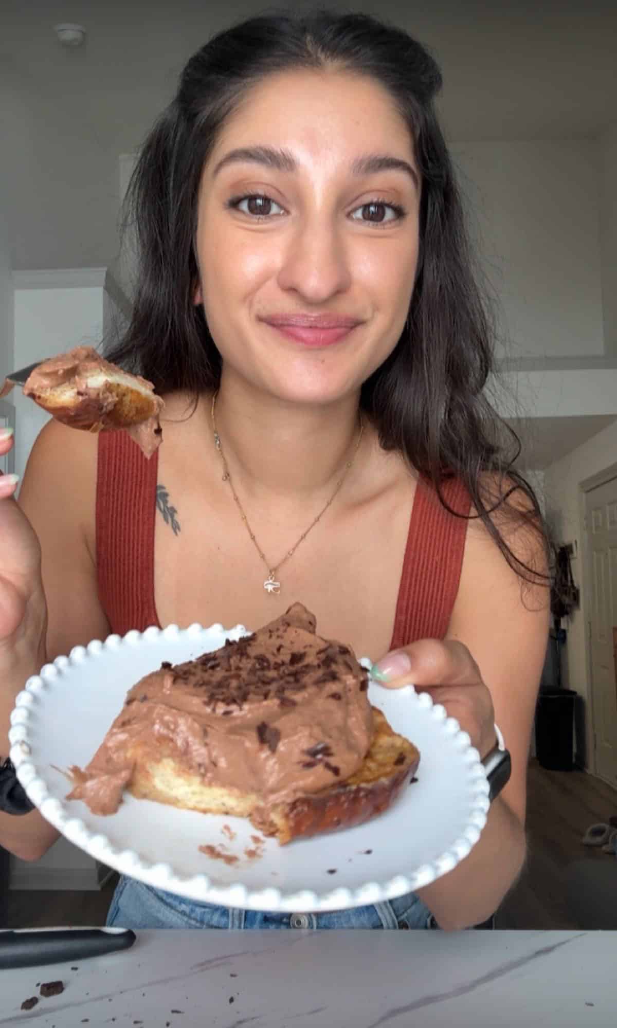 Brownie Batter French Toast Bite
