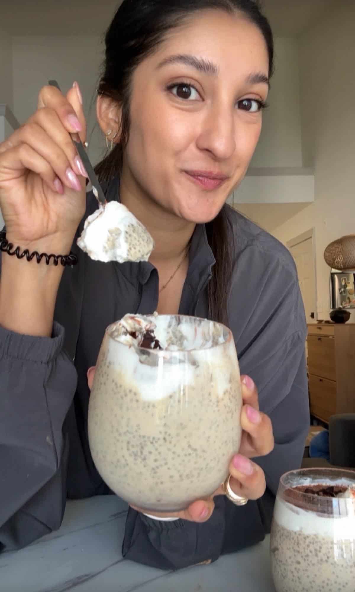 Tiramisu Chia Pudding Bite