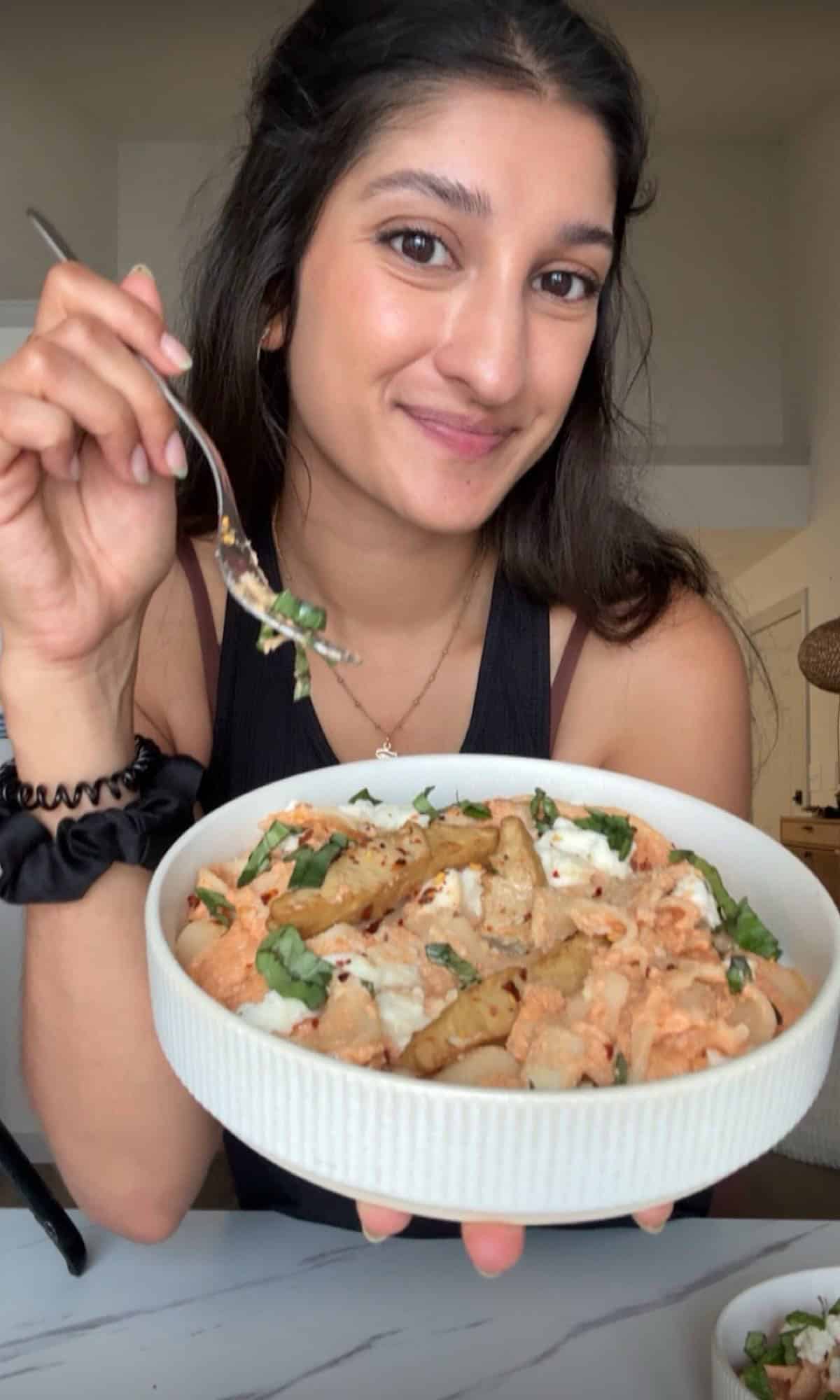 high protein vodka pasta bite