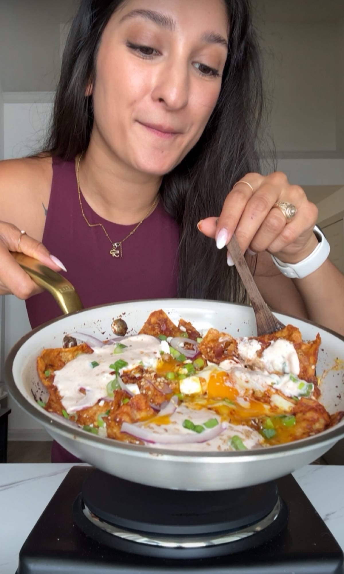Chili Crisp Egg Chilaquiles 2 chili crisp egg chilaquiles bite