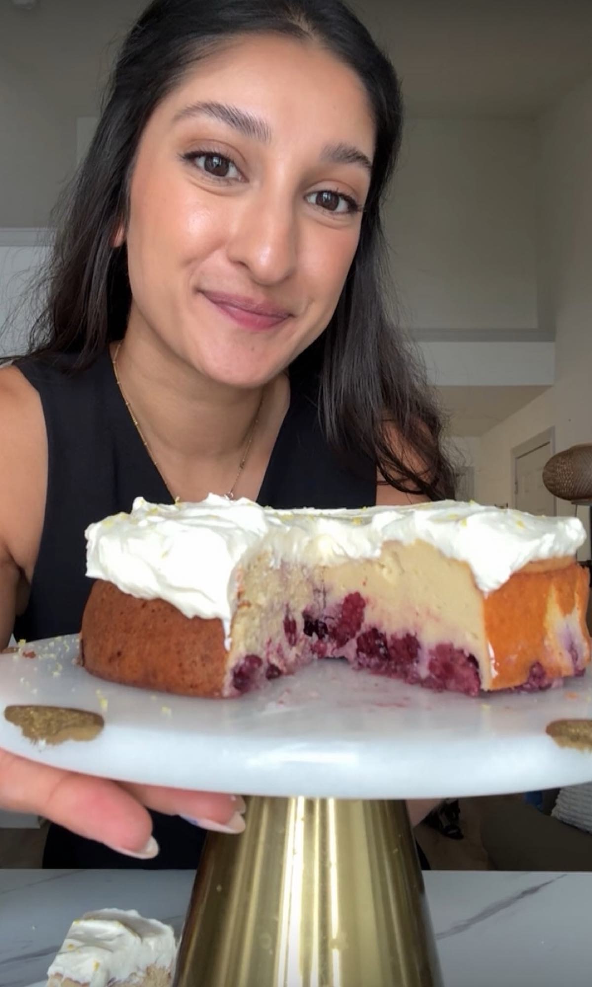 Lemon Blackberry Pancake Cake 2 lemon blackberry pancake cake bite