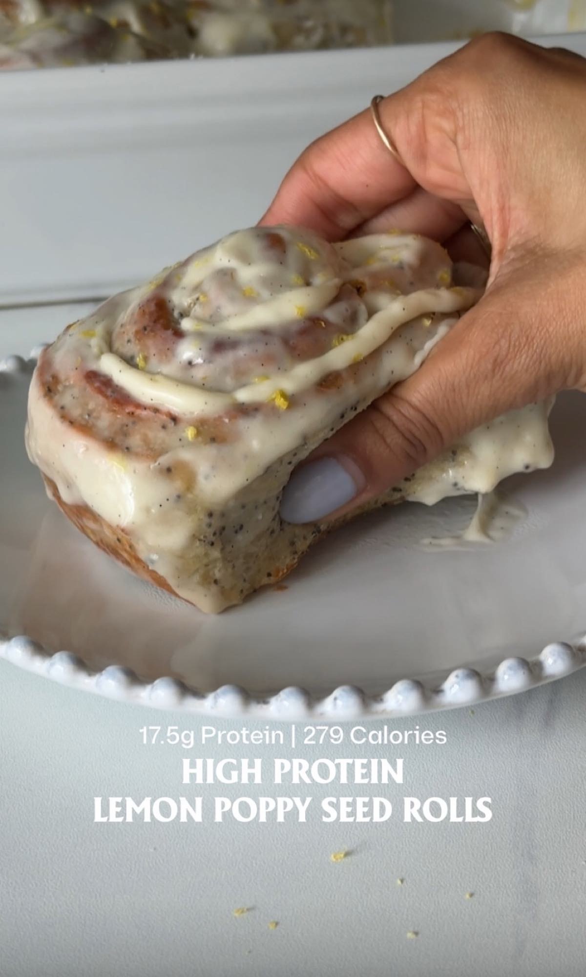 Lemon Poppy Seed Rolls 8 lemon poppy seed rolls hero