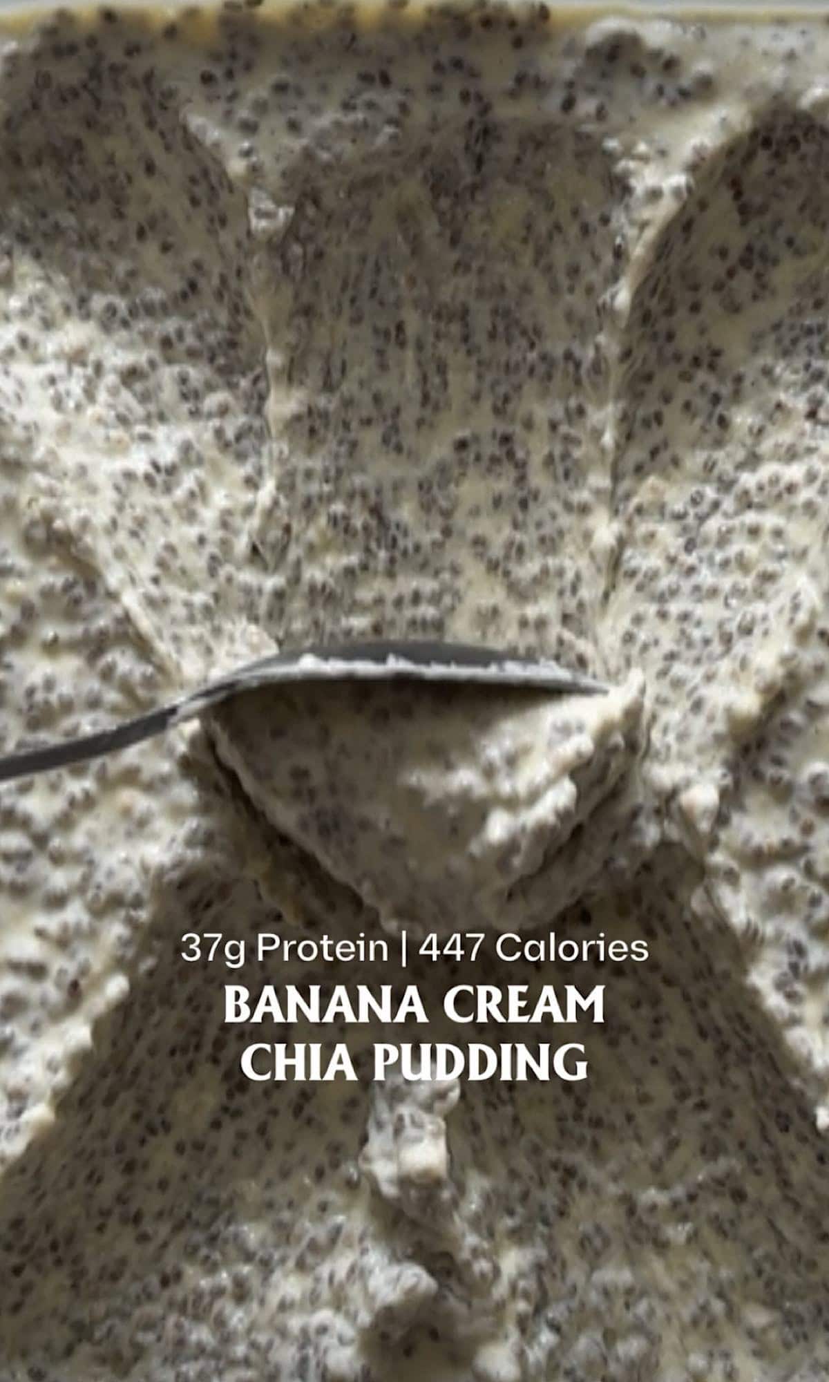 banana cream chia pudding hero
