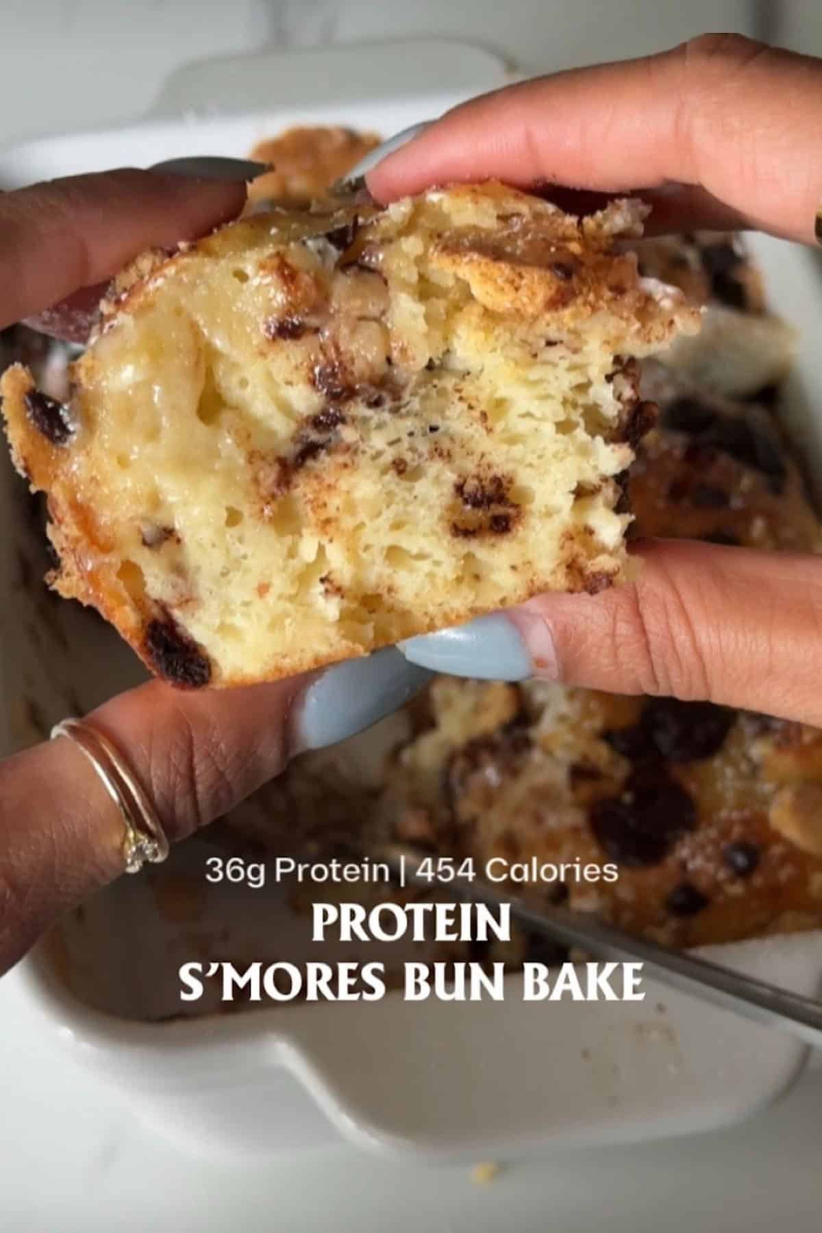 High Protein S’mores Bun Bake 6 high protein smores bun bake hero