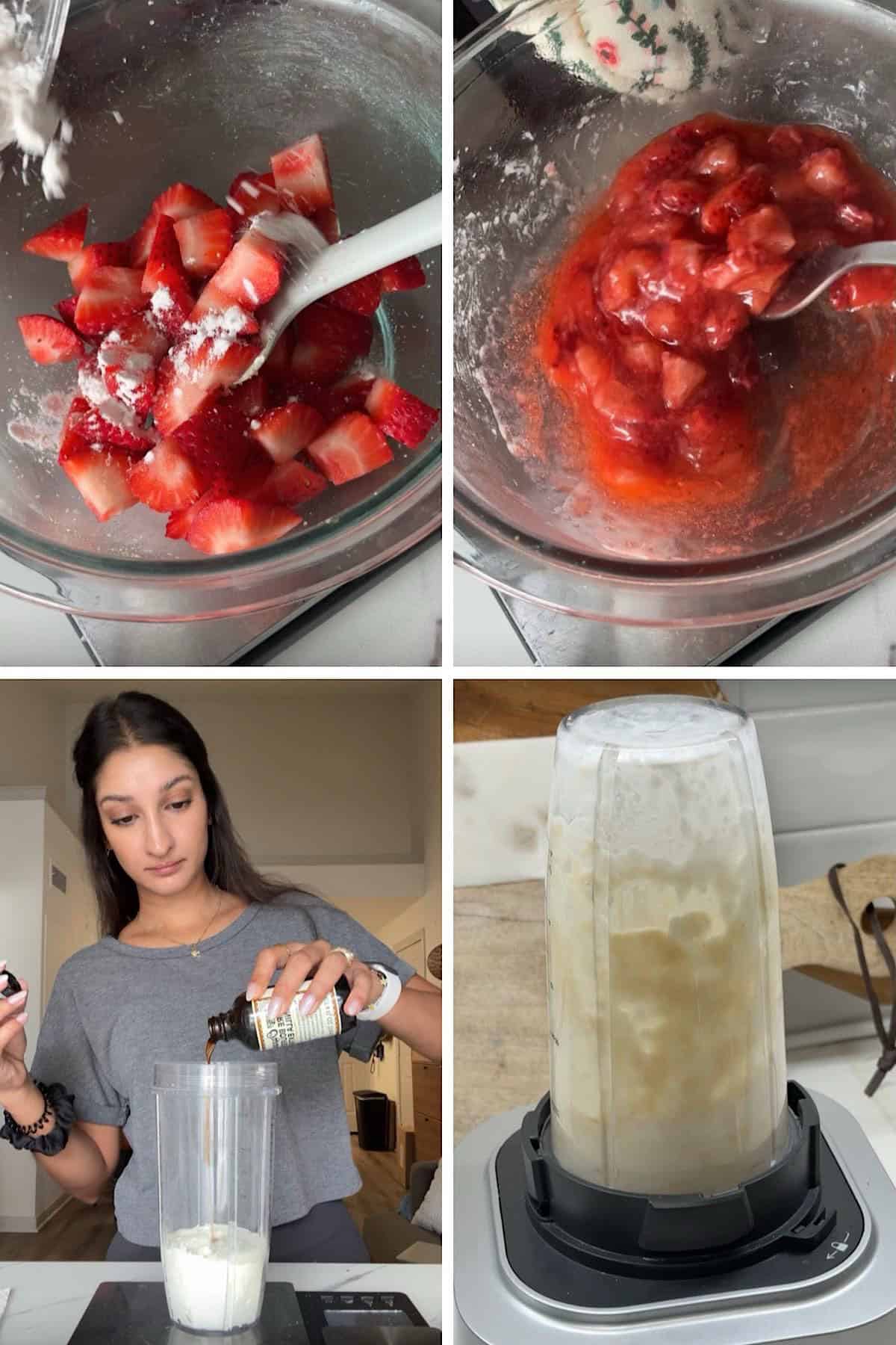 Strawberry Cheesecake Cottage Cheese Bowl with Cinnamon Toast Crunch 4 strawberry cheesecake cottage cheese bowl 02