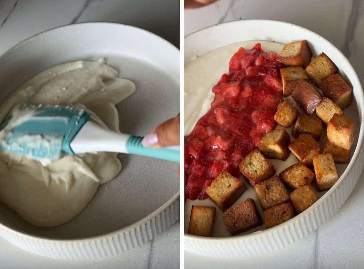 Strawberry Cheesecake Cottage Cheese Bowl with Cinnamon Toast Crunch 5 strawberry cheesecake cottage cheese bowl 03