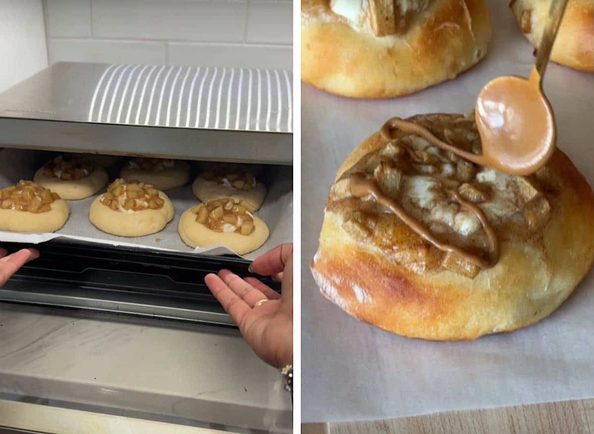 Caramel Apple Cheesecake Buns 8 caramel apple cheesecake buns 06
