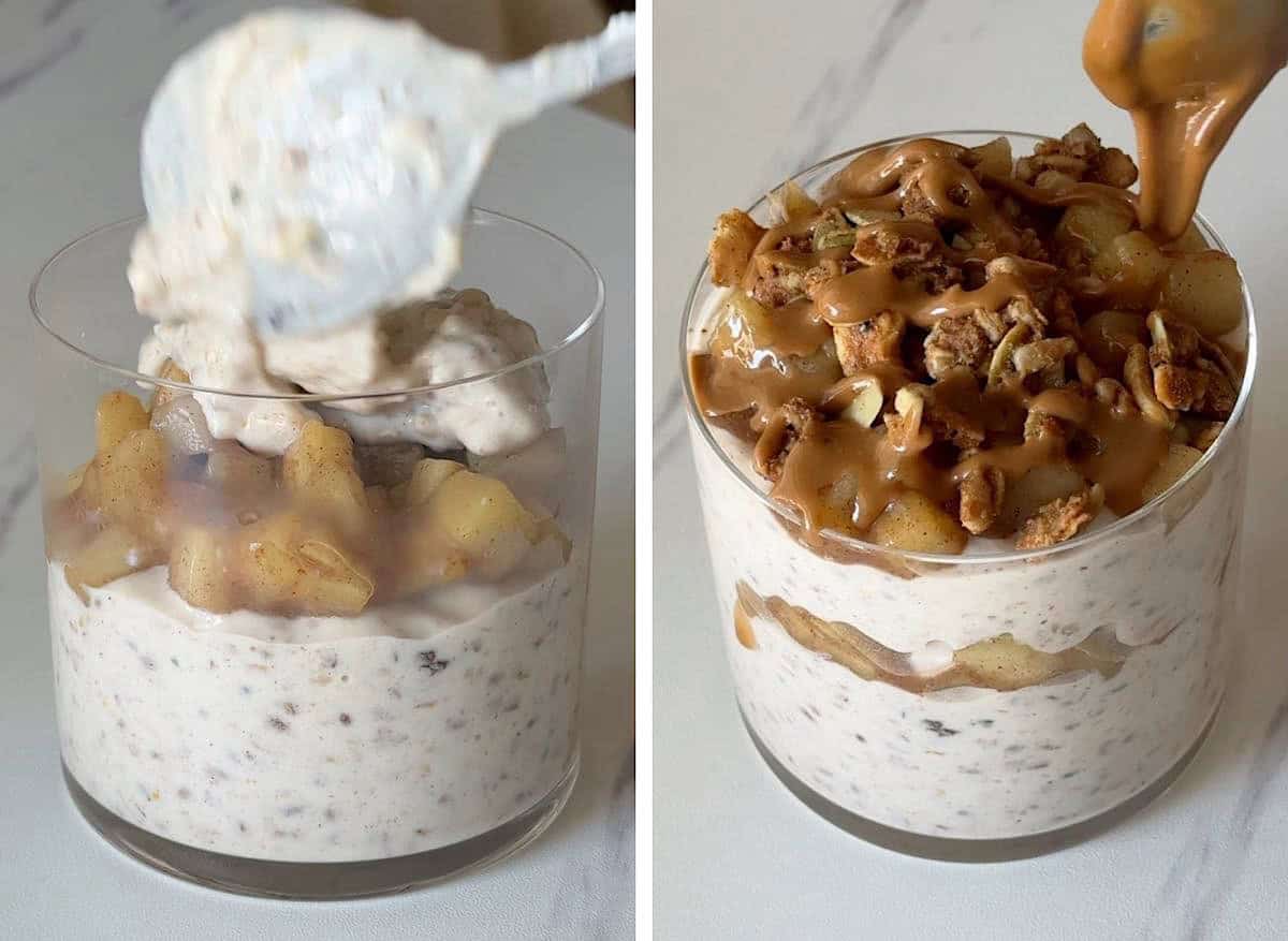 High Protein Caramel Apple Oatmeal 5 caramel apple oatmeal 03