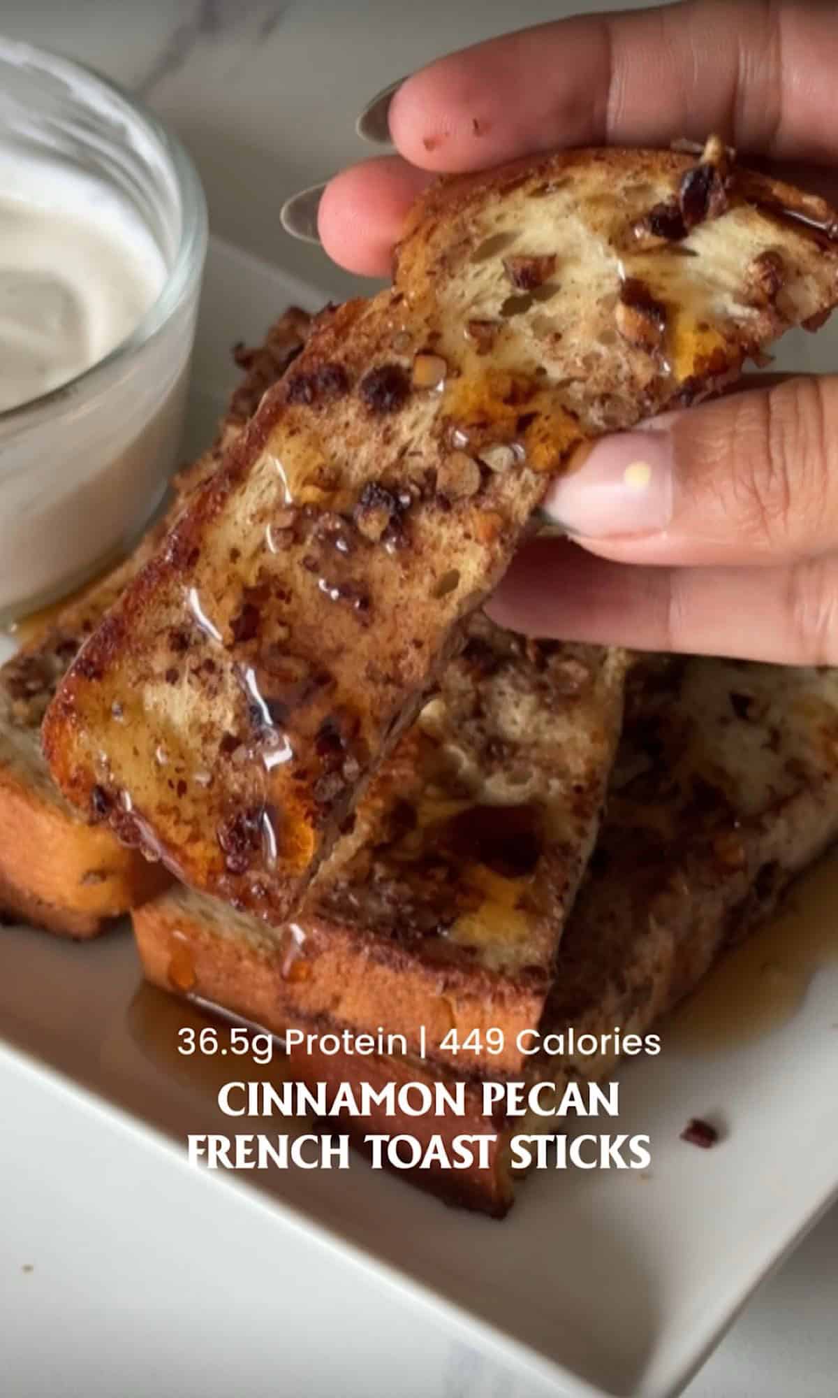 Cinnamon Pecan French Toast Sticks 6 cinnamon pecan french toast sticks hero