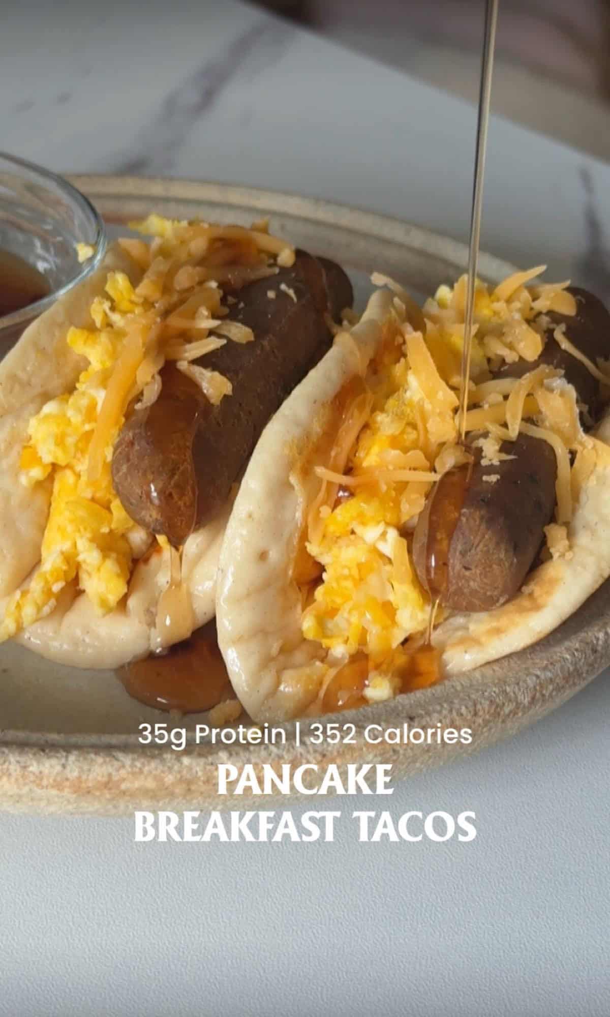 Savory Pancake Breakfast Tacos 6 savory pancake breakfast tacos hero