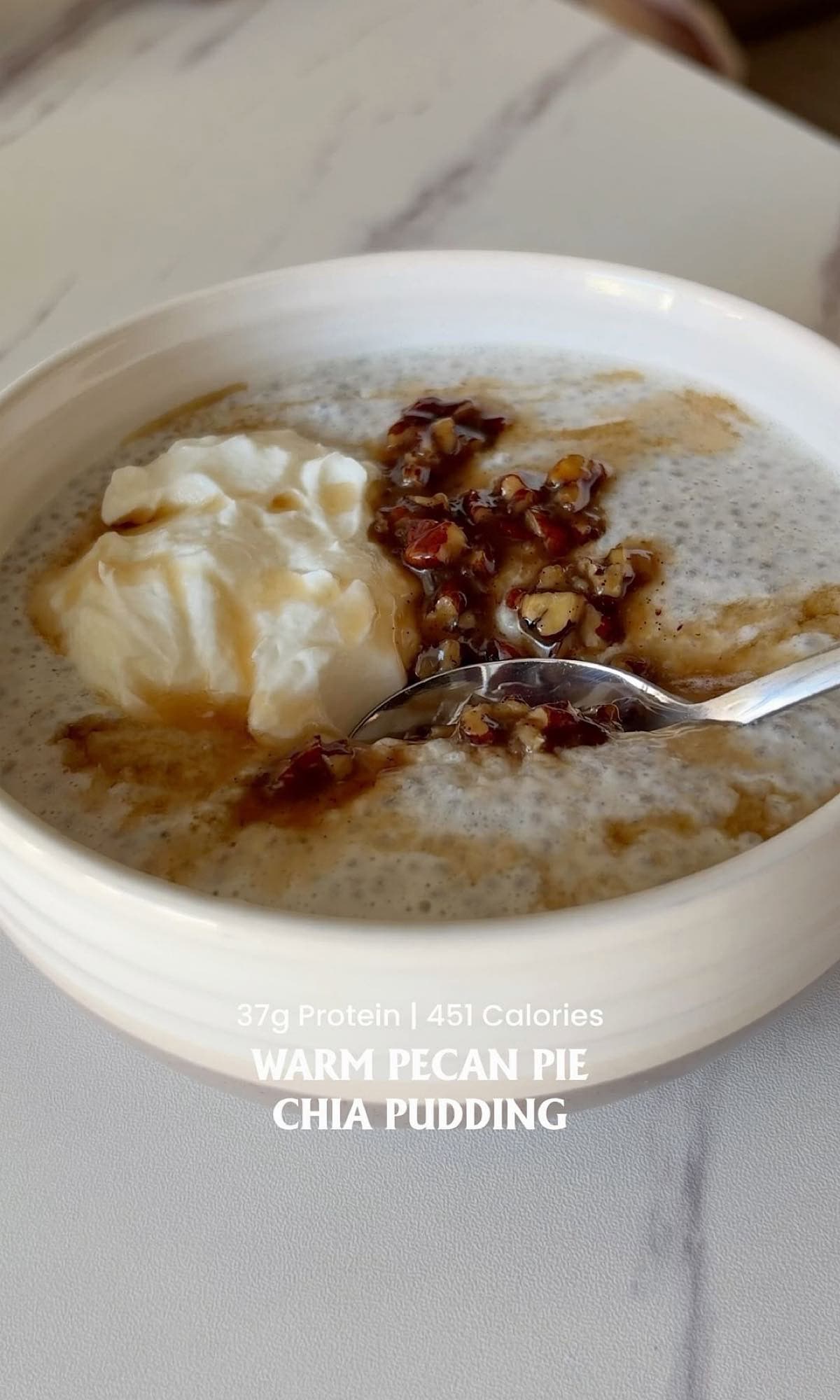 Warm Pecan Pie Chia Pudding 6 warm pecan pie chia pudding hero